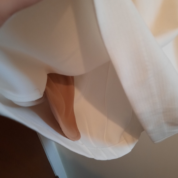 Self-portrait Military Cape Mini Dress in White - Picture 5 of 13